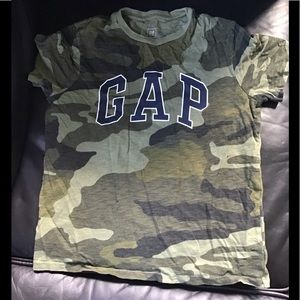 GAP Boys Camo Logo T-shirt